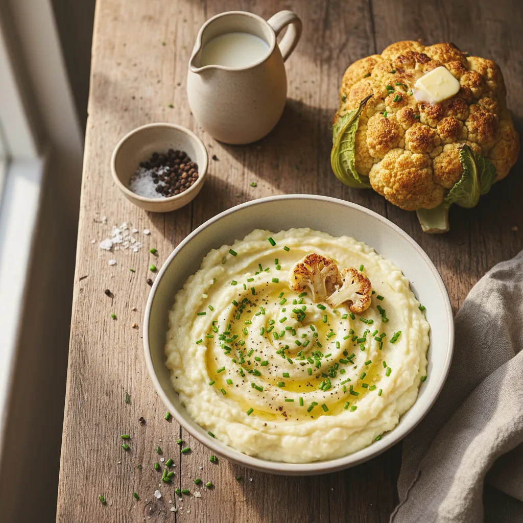 Krämigt Blomkålsmos