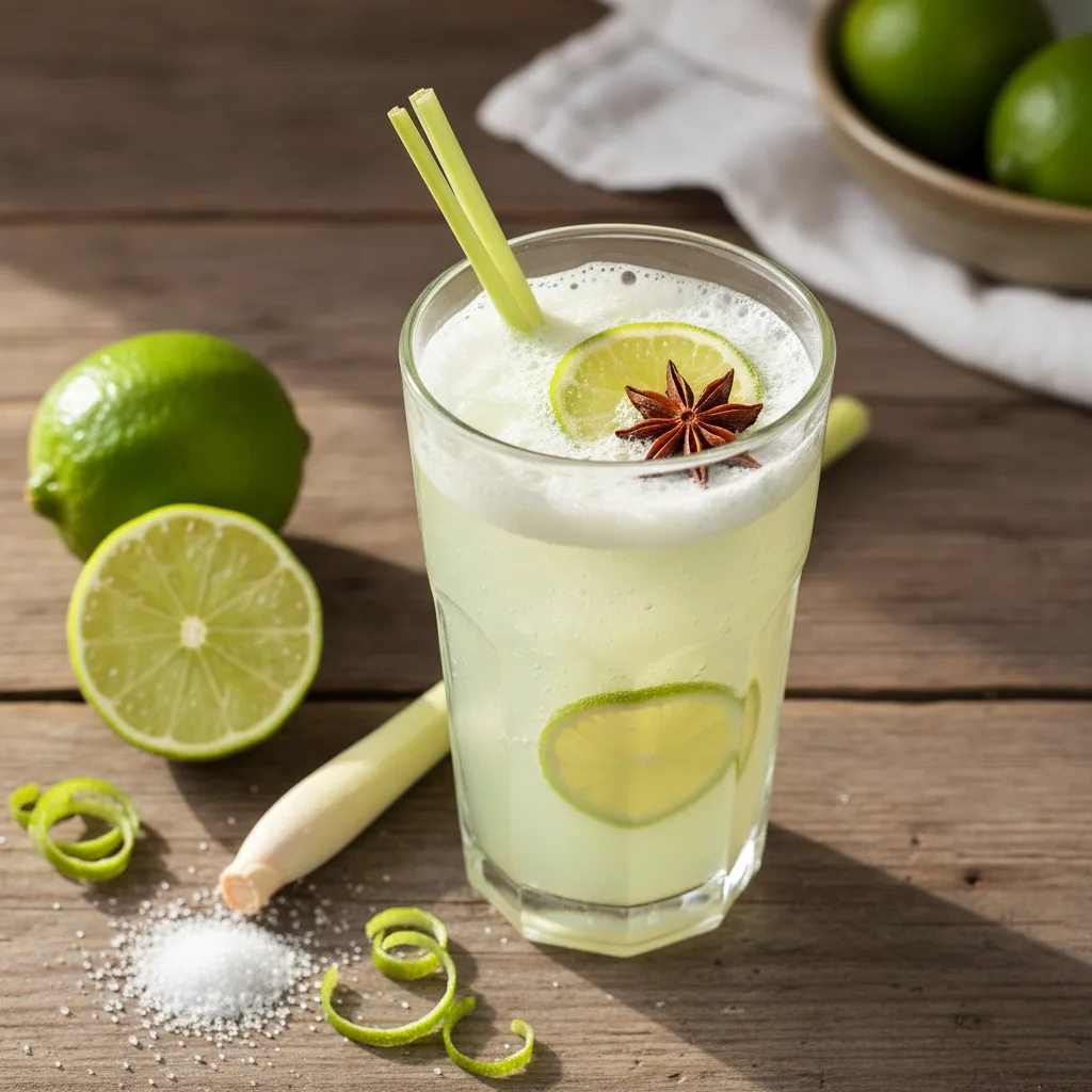 Lime- och kokosdryck