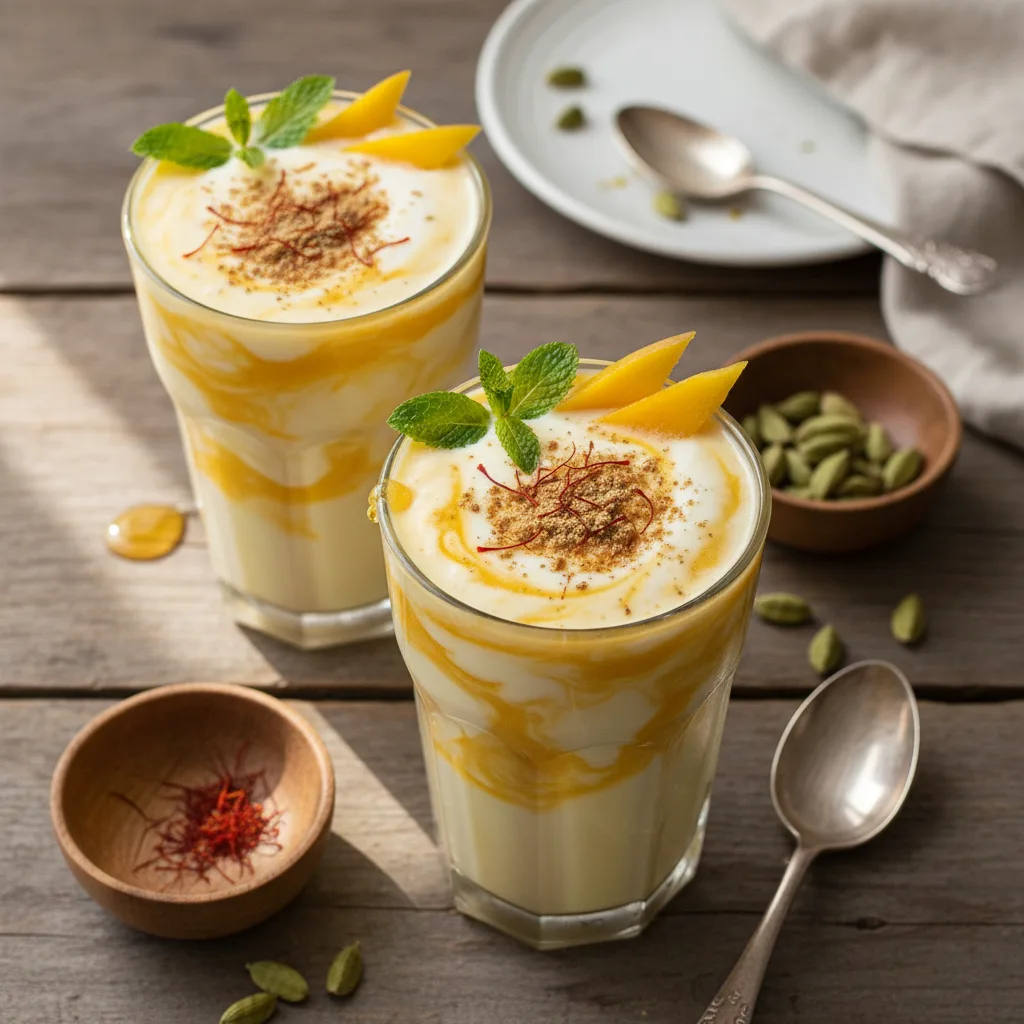 Yoghurt-lassi med mango