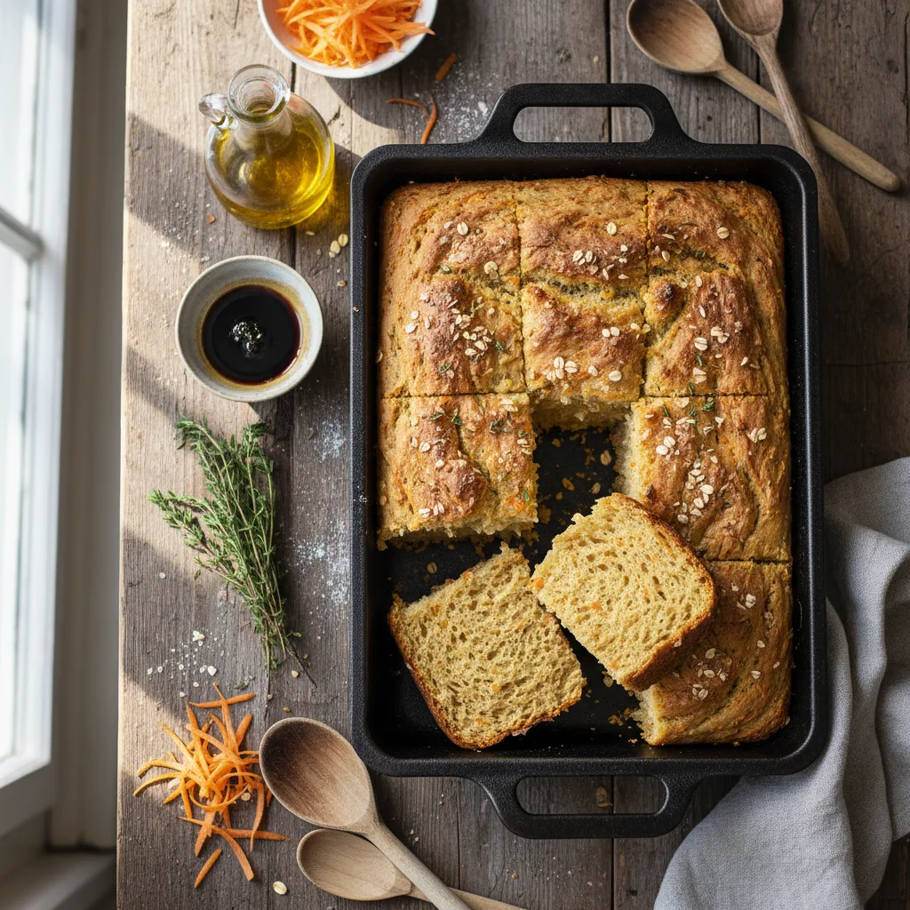 Morotsbröd i Långpanna