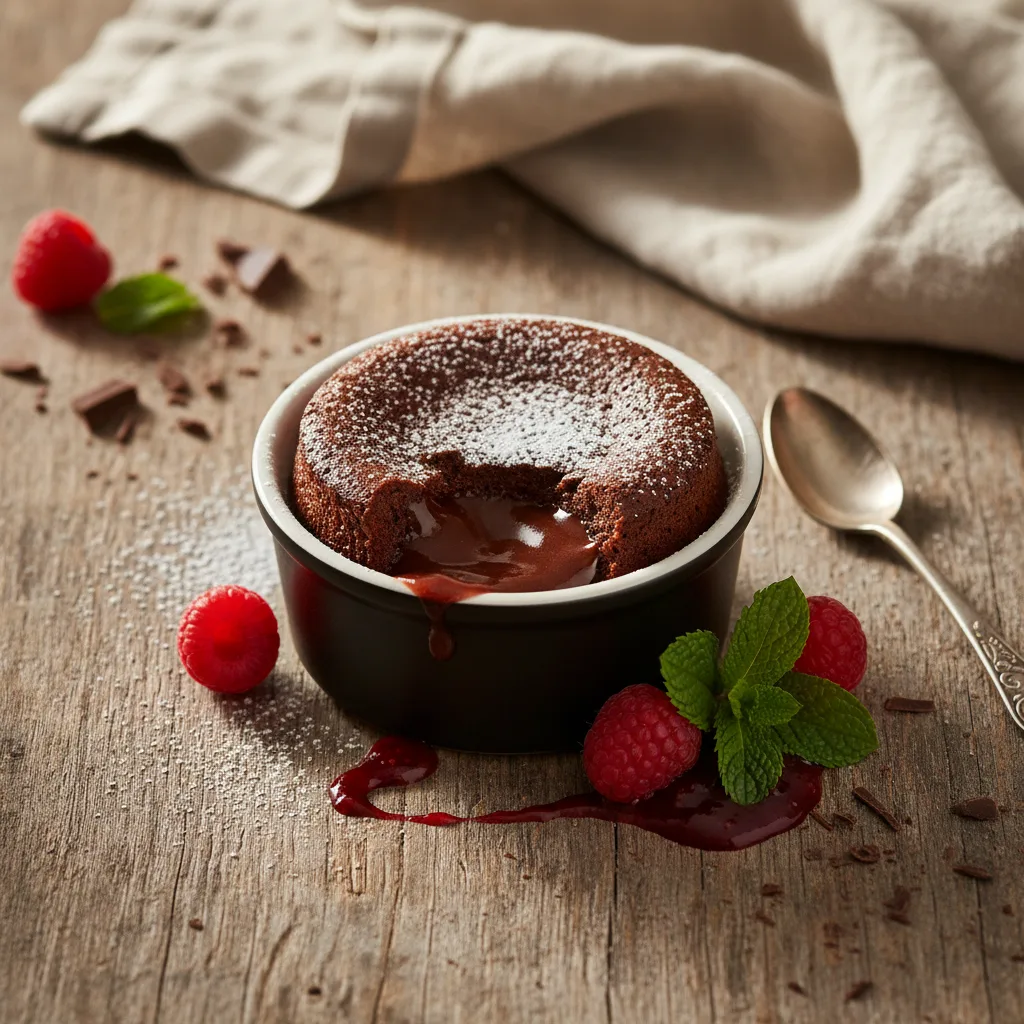 Saftig chokladfondant