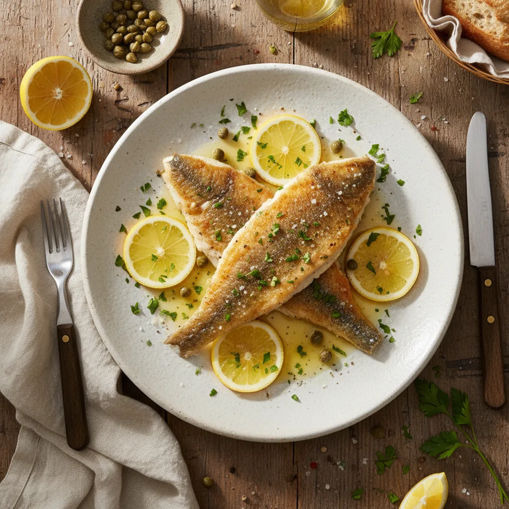 Smörstekt abborre med citron