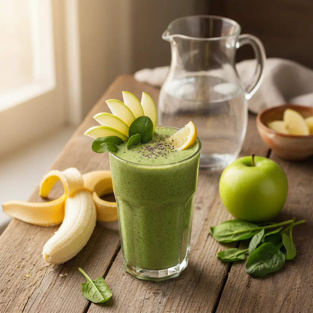 Spenat- och äppelsmoothie