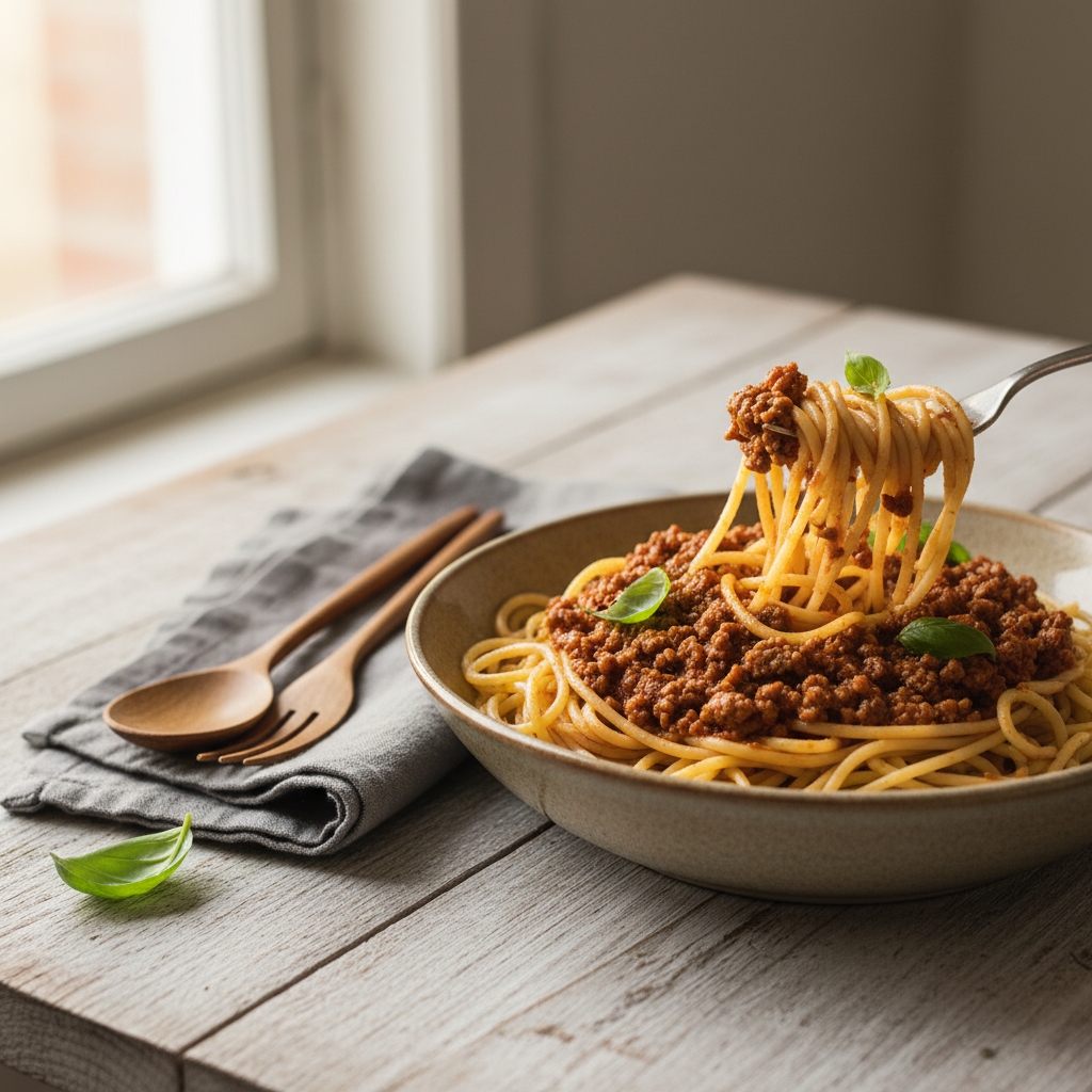 Köttfärssås och Spagetti