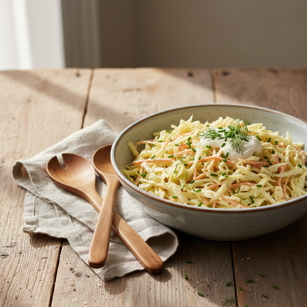 Krämig coleslaw till grillkvällen