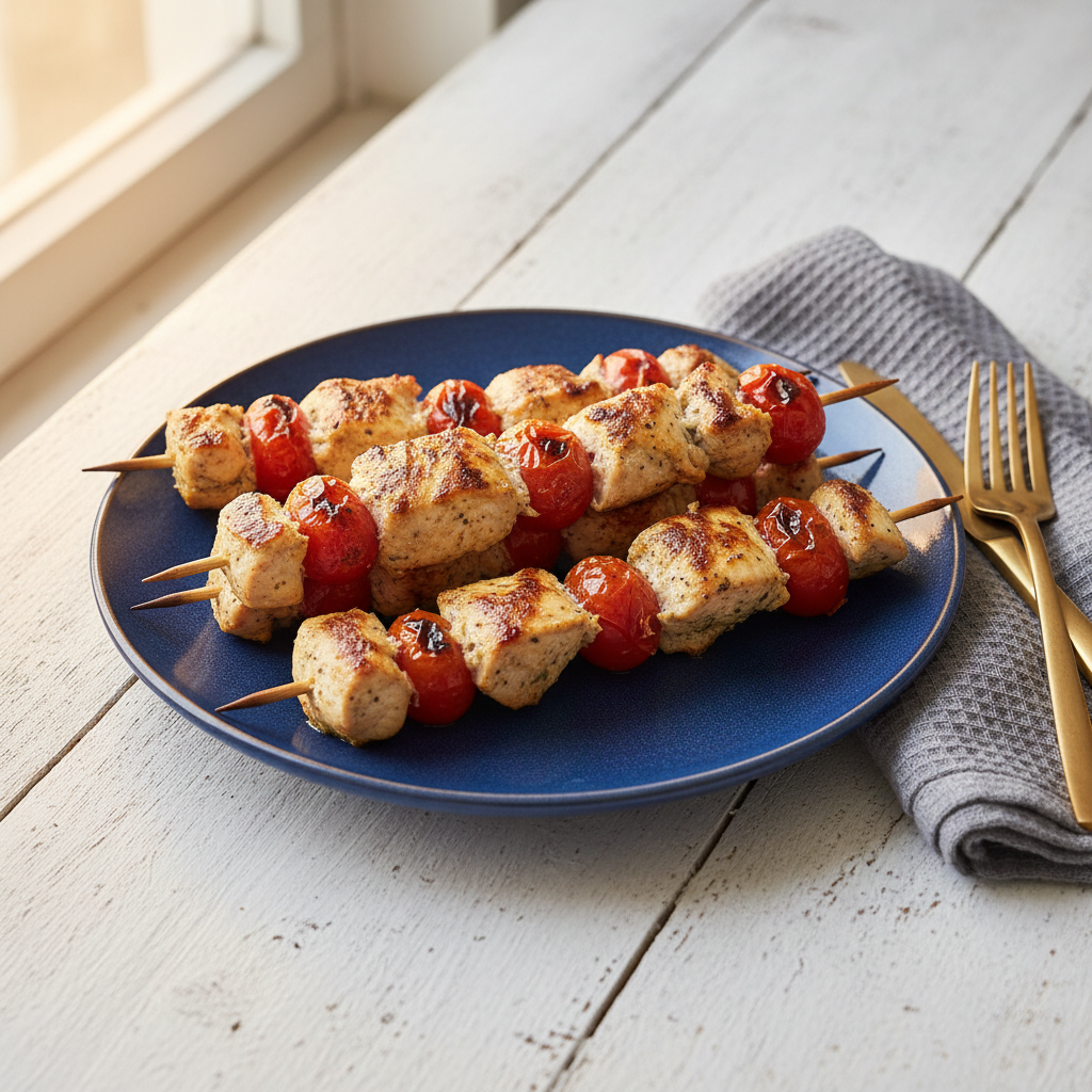 Shish taouk — grillade kycklingspett