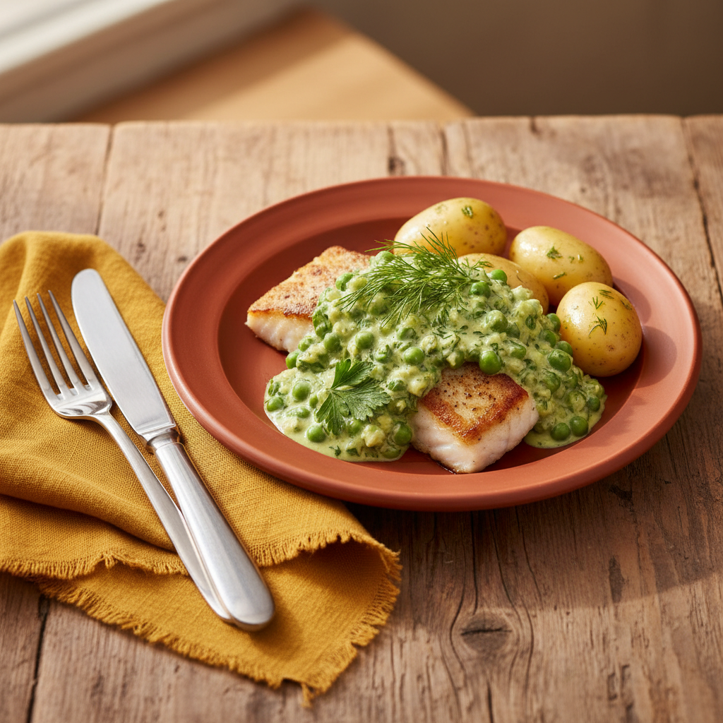 Ärtig sås till fisk