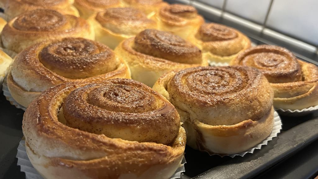 Saftiga kanelbullar med Tangzhong