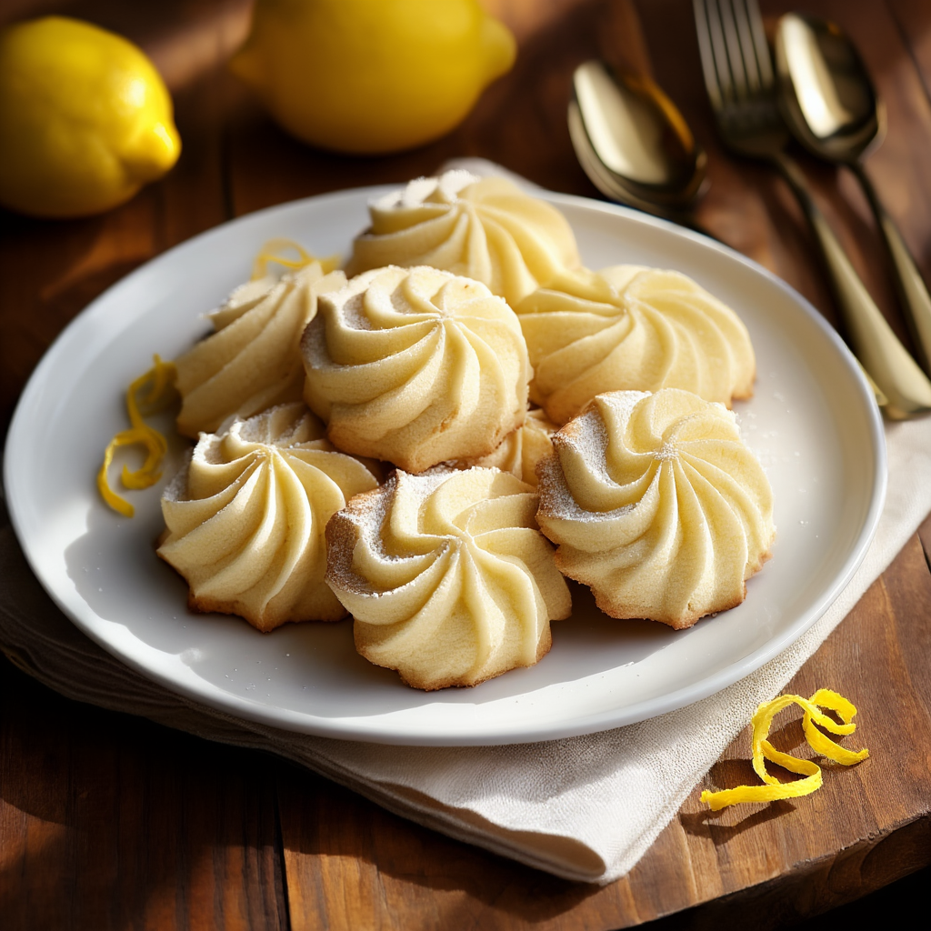 Spritsade Citronkakor