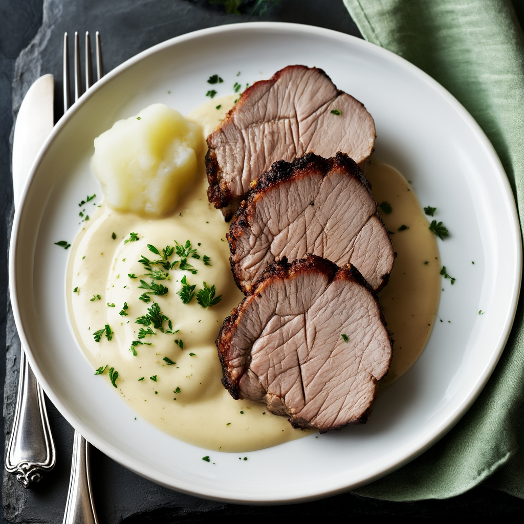 Grillad Fläskytterfilé med Krämig Dijonsås