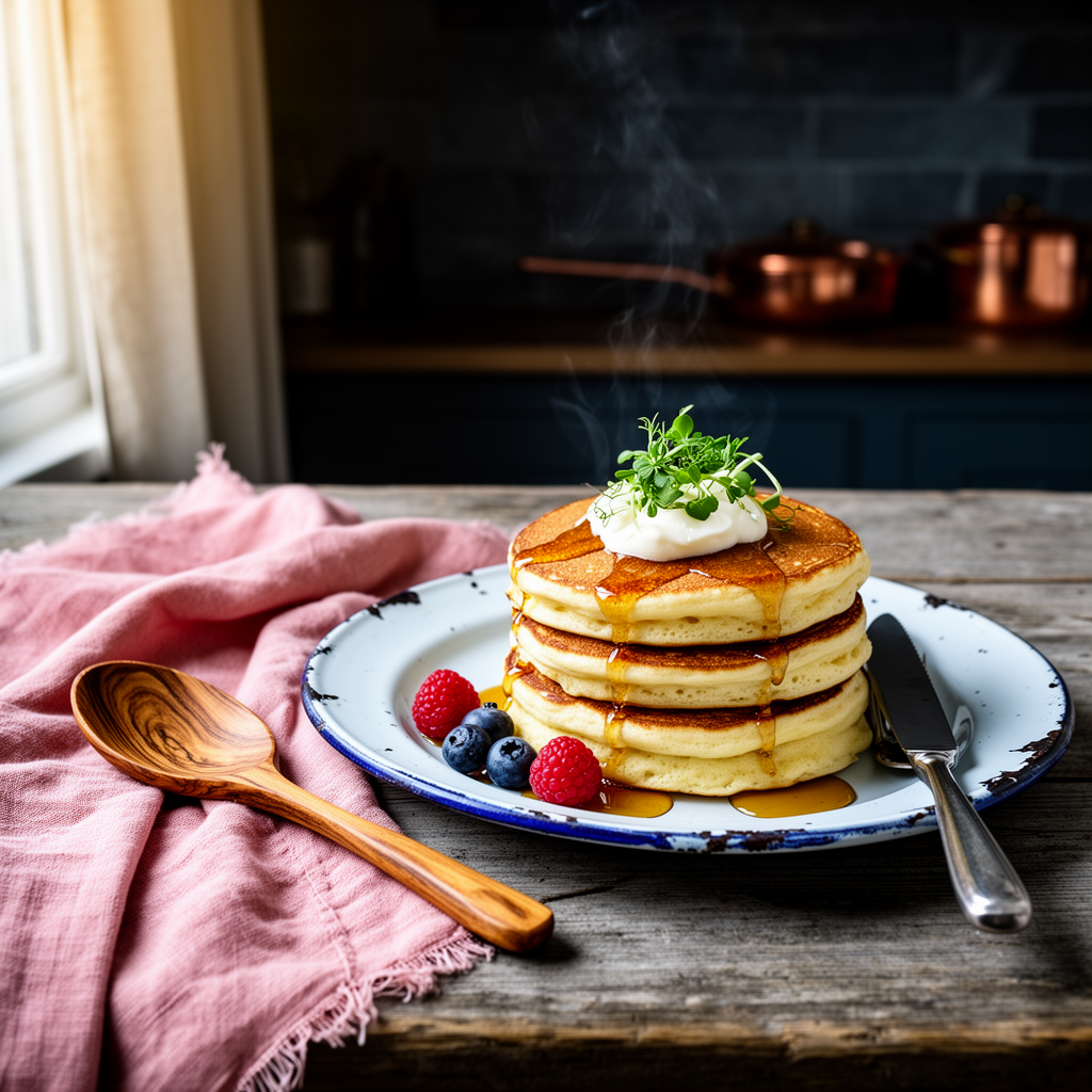 Fluffiga japanska pannkakor (Soufflépannkakor)