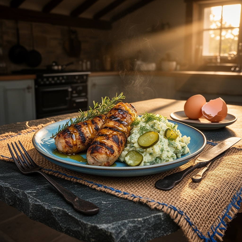 Grillade kycklingklubbor med honung och senap