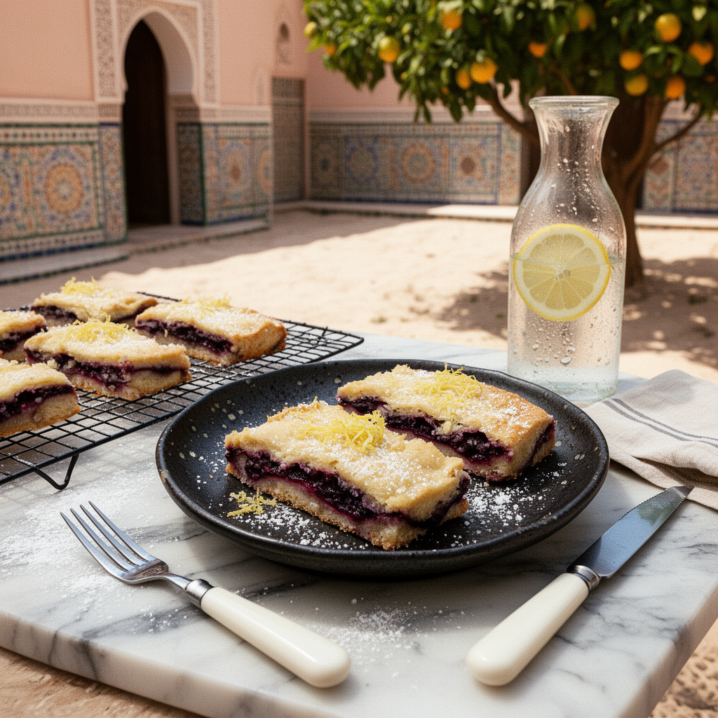 Flädersnittar med Citron och Pärlsocker