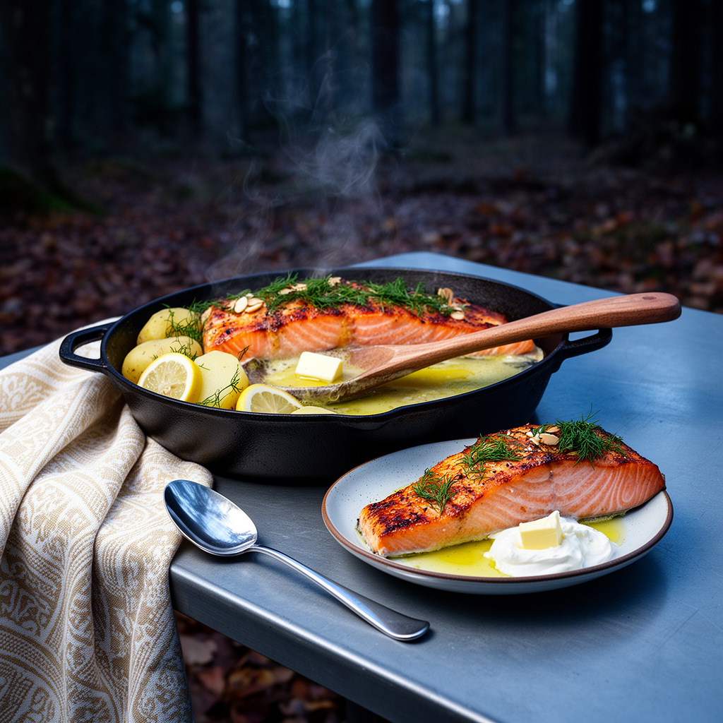 Ugnsbakad lax med dill & citron