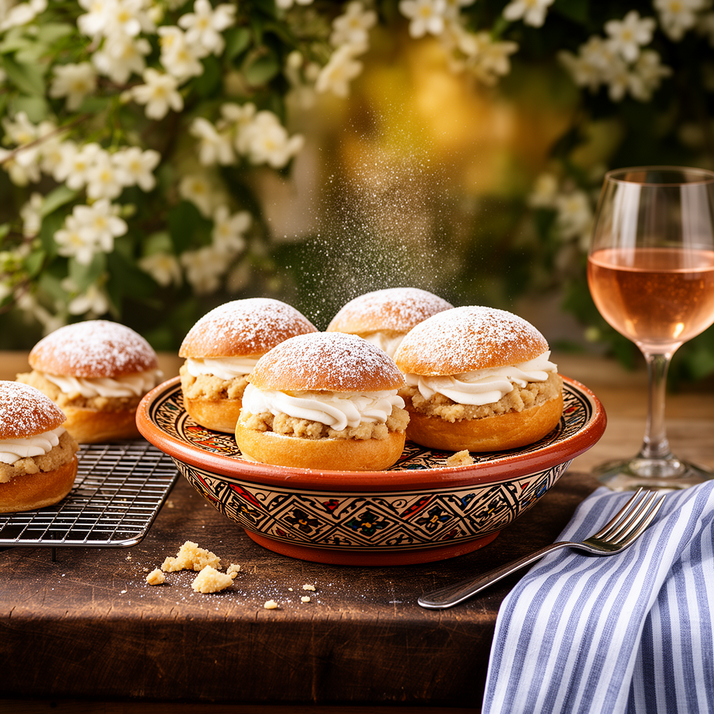 Semlor med mandelmassa