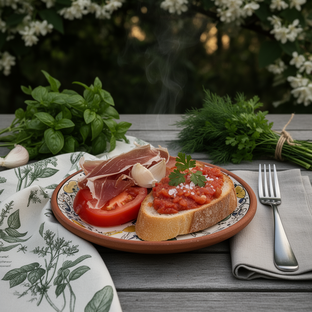 Jamón Ibérico med Pan con Tomate