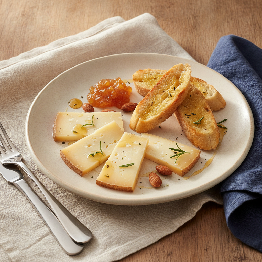Manchego med tillbehör