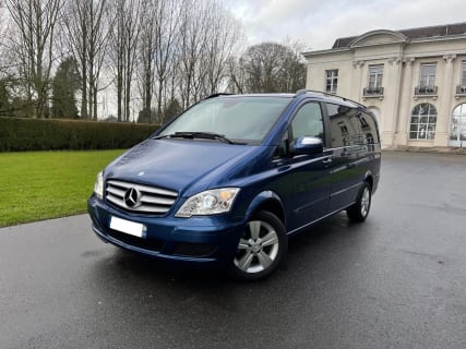 image TRES BELLE MERCEDES-BENZ VIANO VITO LONG 2.2 CDI 163CH AVANTGARDE BLEUEEFFICIENCY TOUTES OPTIONS 7PLS -CUIR-CLIM AUTO- XENON- LED - REG VITESSE