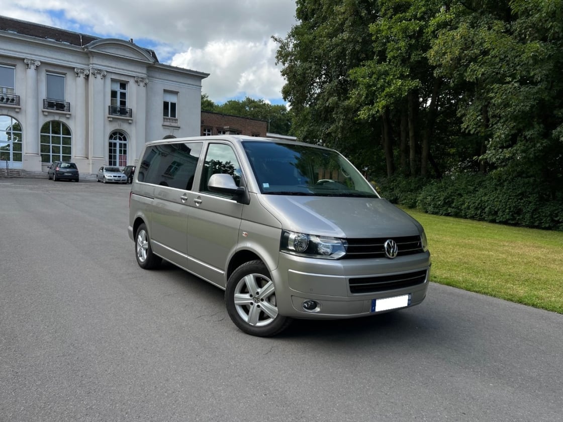 photos TRES BELLE VOLKSWAGEN MULTIVAN 2.0 TDI PACK CARRAT GPS-CUIR-CLIM-CHAUFFAGE STATIONNAIRE 7PLS+LIT