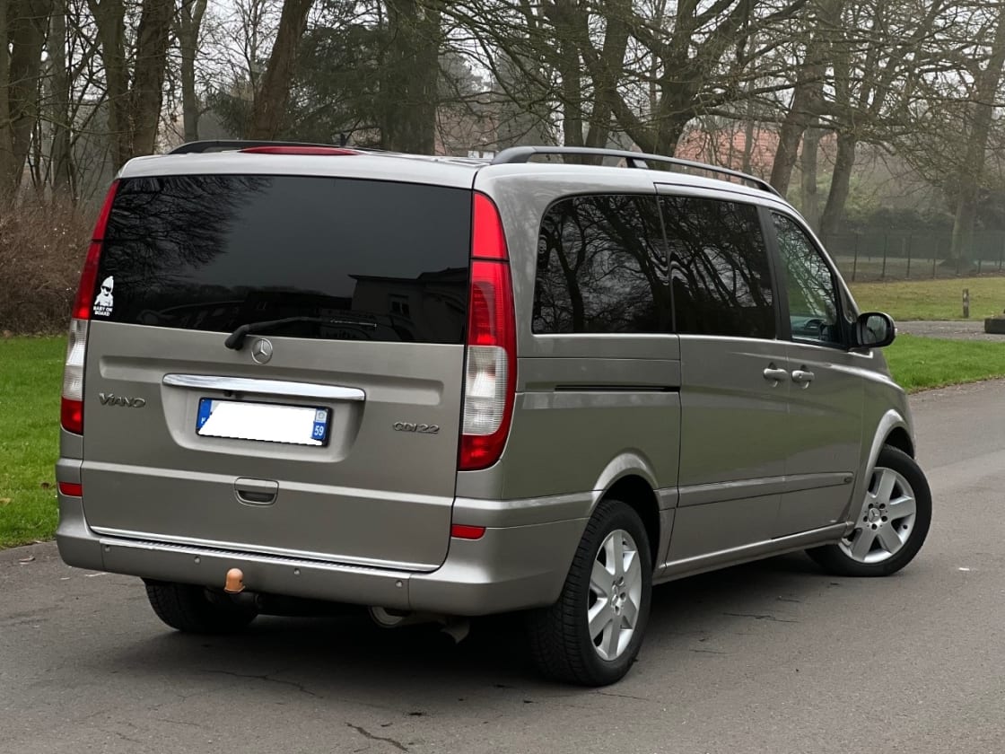 photos TRES BELLE MERCEDES-BENZ VIANO VITO 2.2 CDI 150CH LONG AMBIANTE TTES OPTS- GPS-CUIR-CLIM AUTO-7PLACES