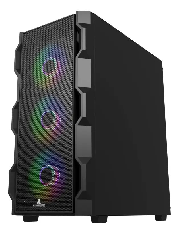 Caja Atx Iceberg Titan M4 Gamer 6x Ventilador Argb Mesh Eatx
