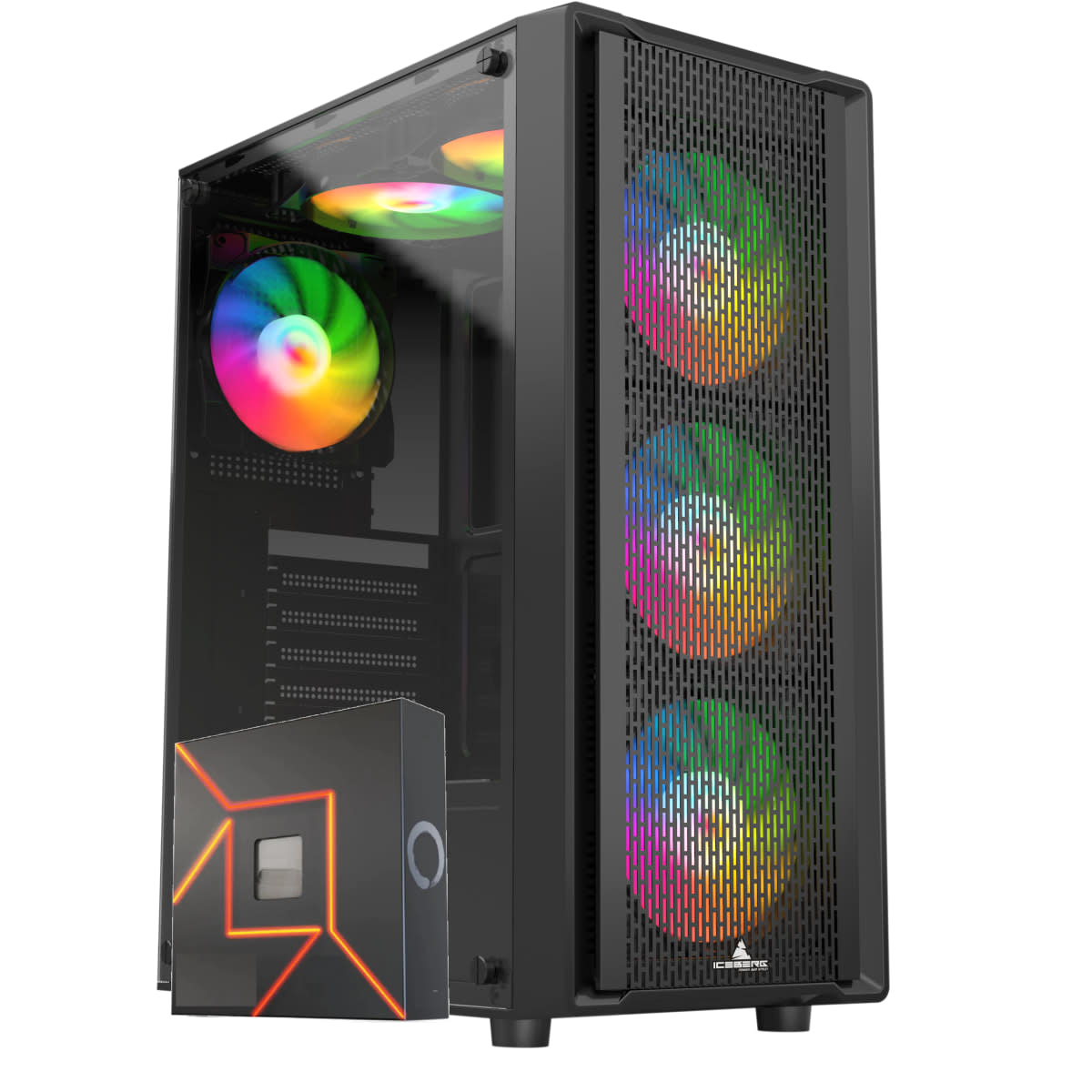 Ryzen 5 8600G DDR5 64GB  Geforce RTX 3050 6GB 500GB Flow C Negro RGB Colombia
