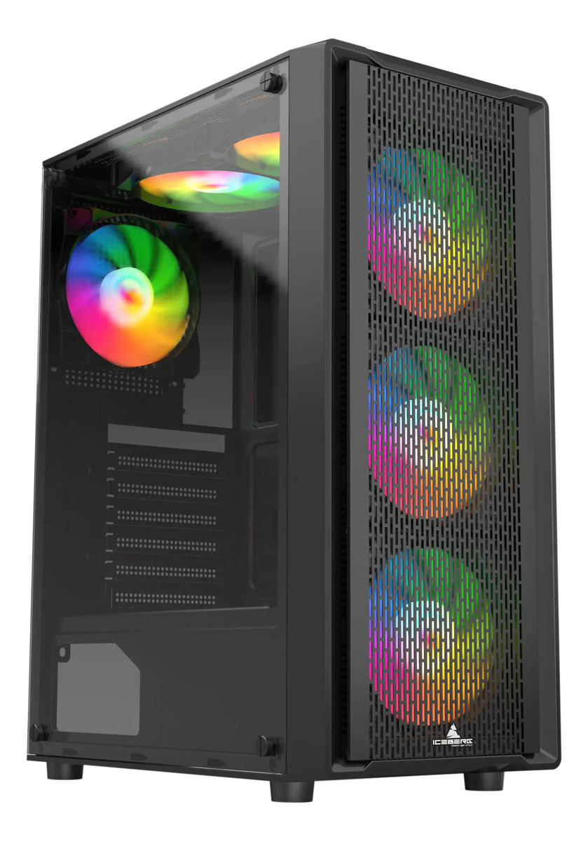Chasis Gamer Iceberg Flow C Argb 6 Ventiladores Atx Mesh