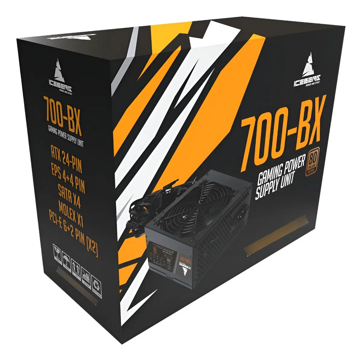 Fuente De Poder Iceberg 700w 80+ Bronce 700-bx Certificada