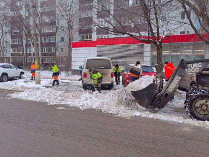 Люберцы справляются с последствиями снегопада