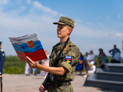 Присяга курсантов военной кафедры Московского Энергетического Института