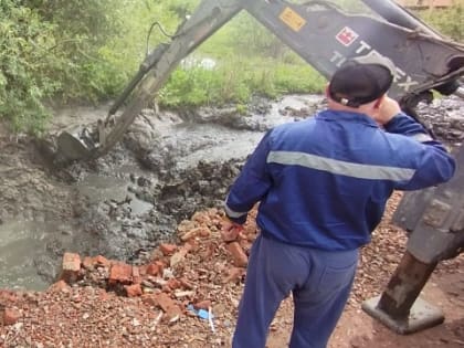 Устранена авария на коллекторе