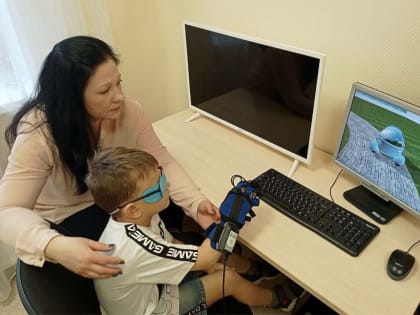 В Московской области детей лечат с помощью инновационных нейротренажеров