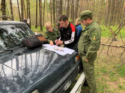 Лесничие вместе с сотрудниками отдела надзорной деятельности проводят рейды в Воскресенском лесничестве