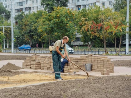 Жители Орехово-Зуева могут увидеть завершенный вид сквера Серафима Саровского уже в сентябре