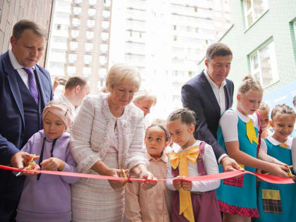 Владимир Волков принял участие в открытии нового детского сада на 360 мест в Люберцах