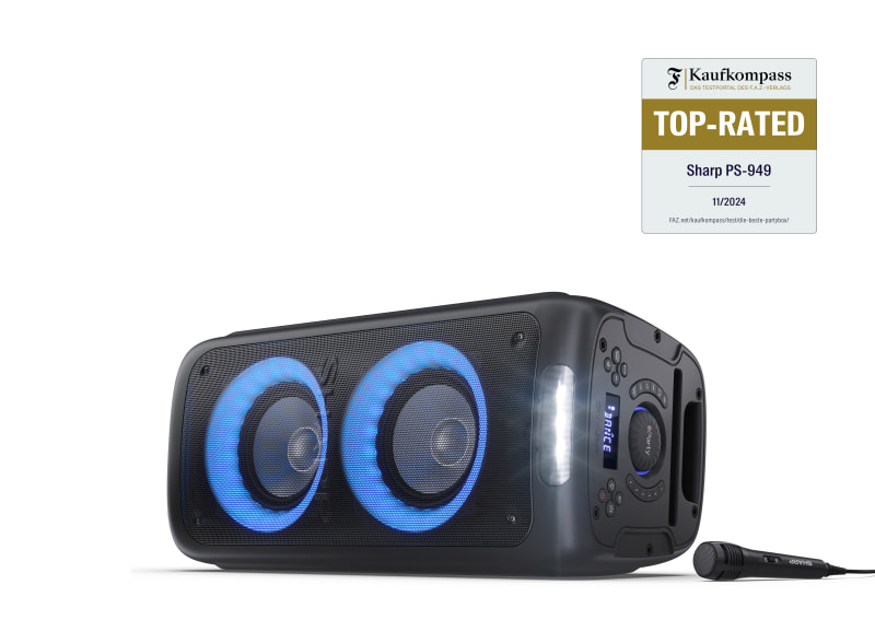 XParty® STREET BEAT: Party Speaker | PS949 - Sharp Consumer UK XParty® STREET BEAT: Party Speaker | PS949 - Sharp Consumer UK