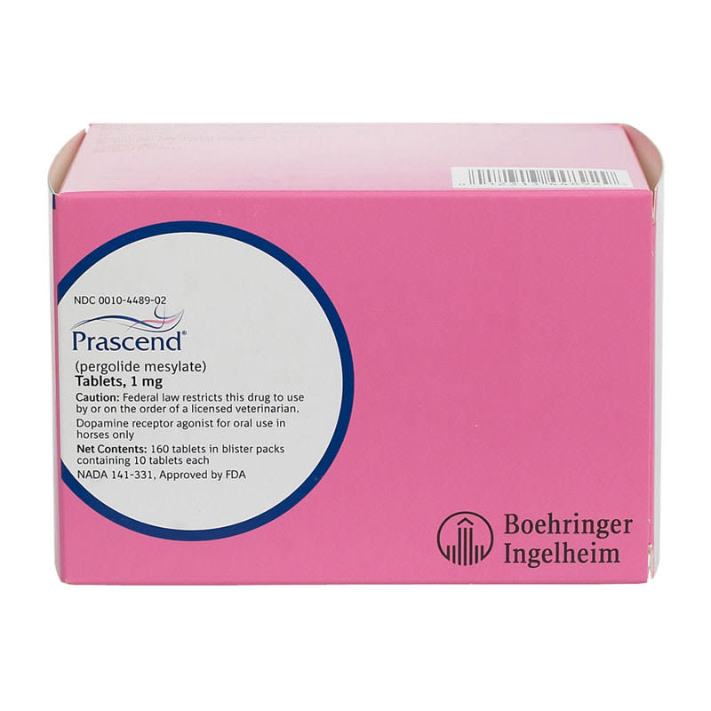 PRASCEND PERGOLIDE 1 MG, 160 TABS
