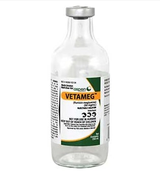VETAMEG FLUNIXIN MEGLUMINE INJ 250 ML