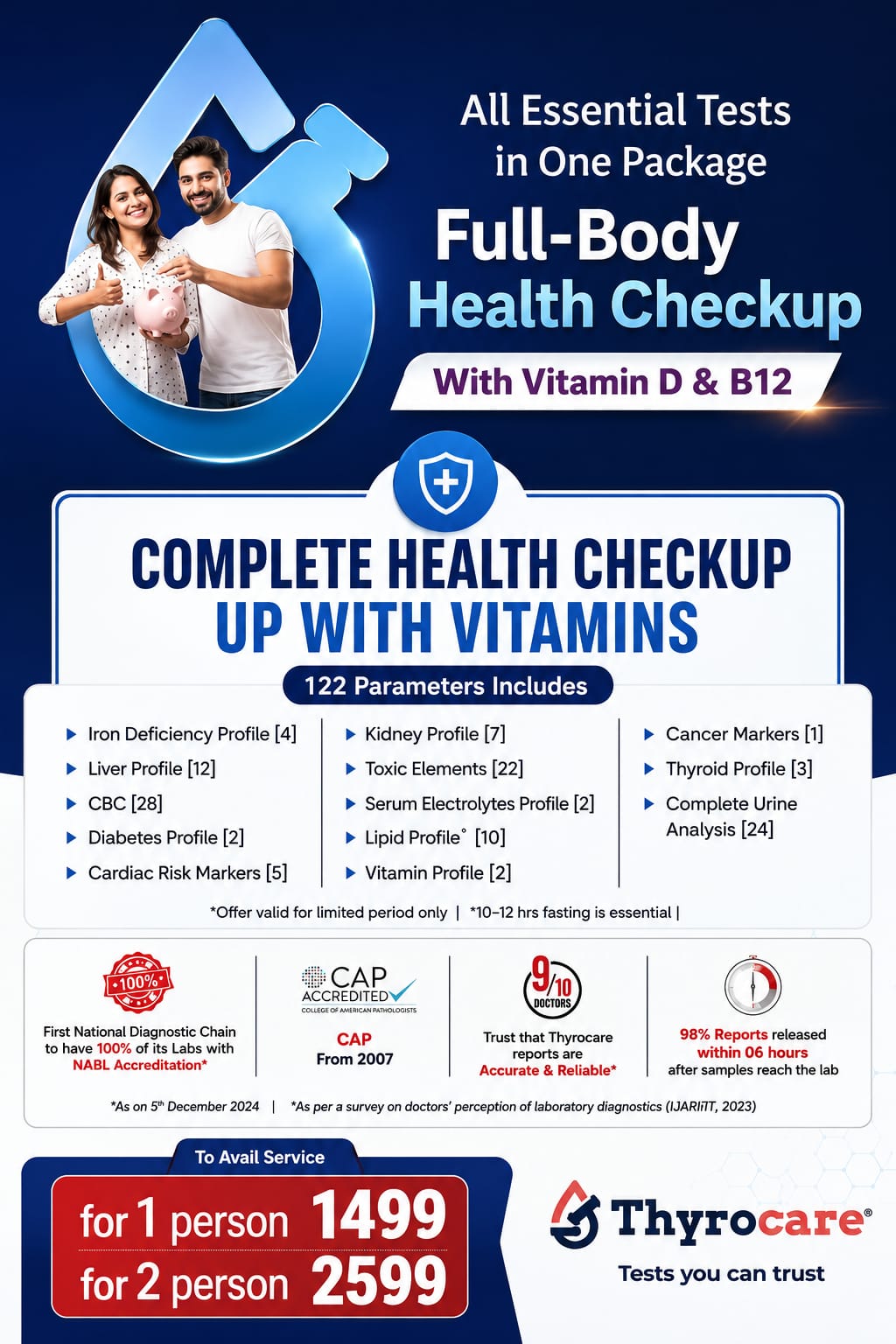 COMPLETE HEALTH CHECK WITH VITAMINS