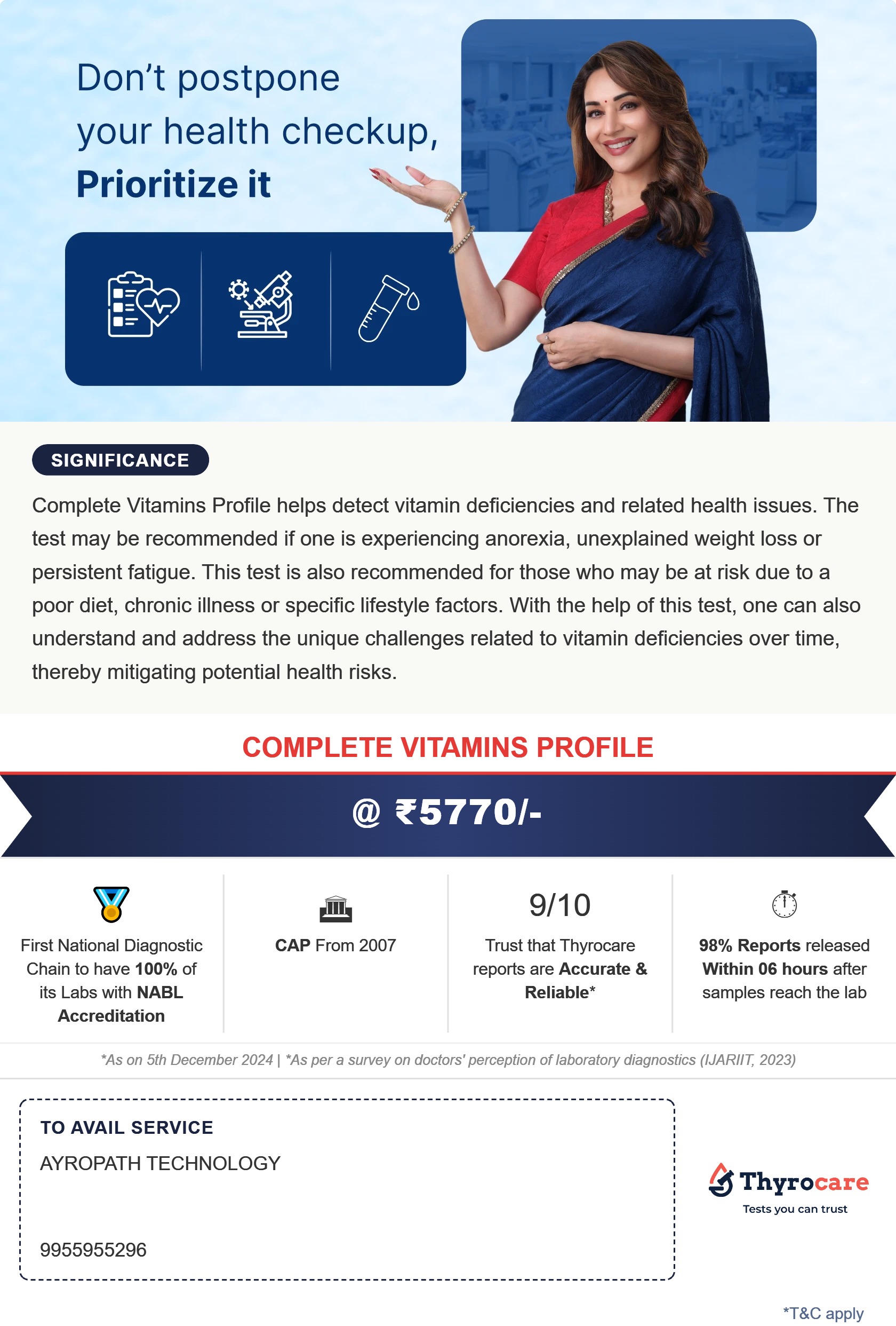 COMPLETE VITAMINS PROFILE
