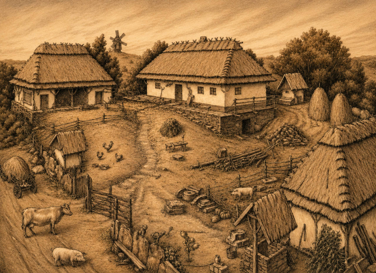 Українське село — золотий захід