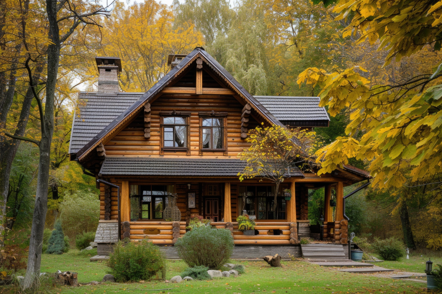 Rustic Autumn Cabin Retreat