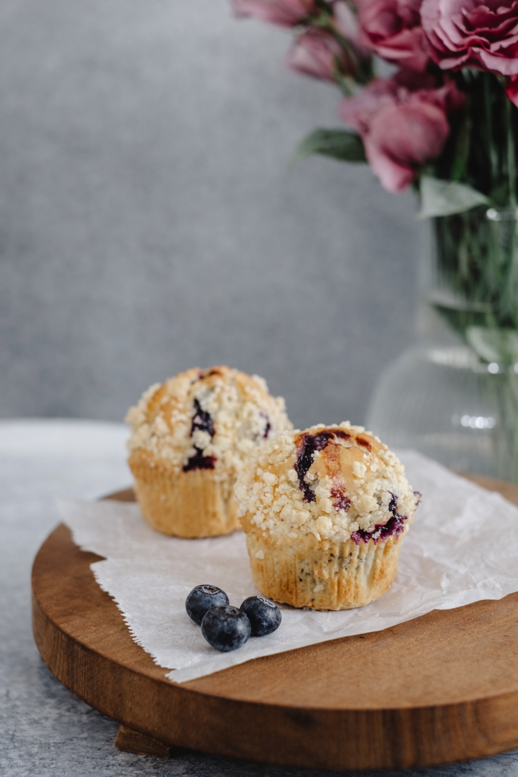 Muffins de arándanos