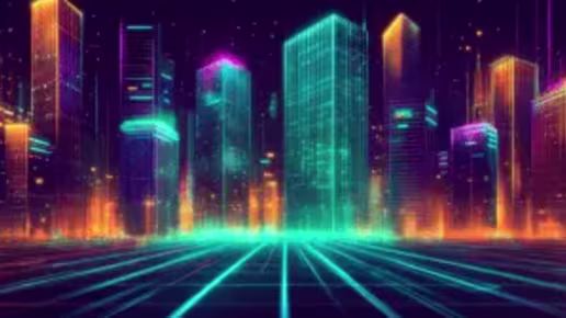 A futuristic neon-lit cityscape illustrating IoT
                          innovations and their transformative impact on industry,
                          showcasing how to use IoT in industry for smarter, connected
                          solutions.