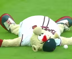 Sports Tube web design concept combining ESPN+ style layout with bold Bebas Neue typography and a red, white, blue color palette