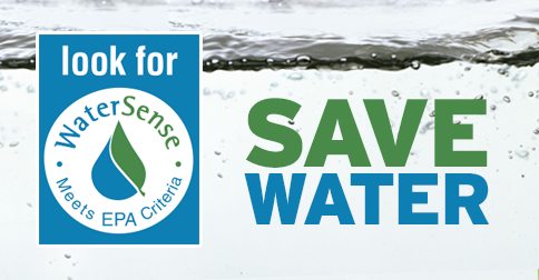 EPA WaterSense logo promoting water-efficient bathroom fixtures for eco-friendly renovations and utility savings.