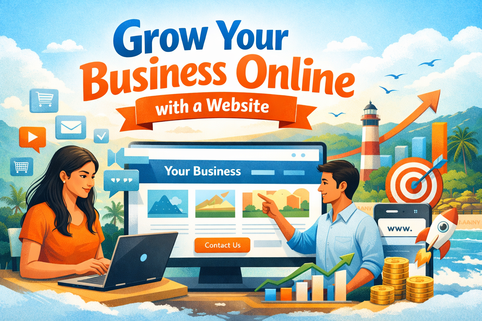 How to Grow Your Business Online with a Website by codenaxa
