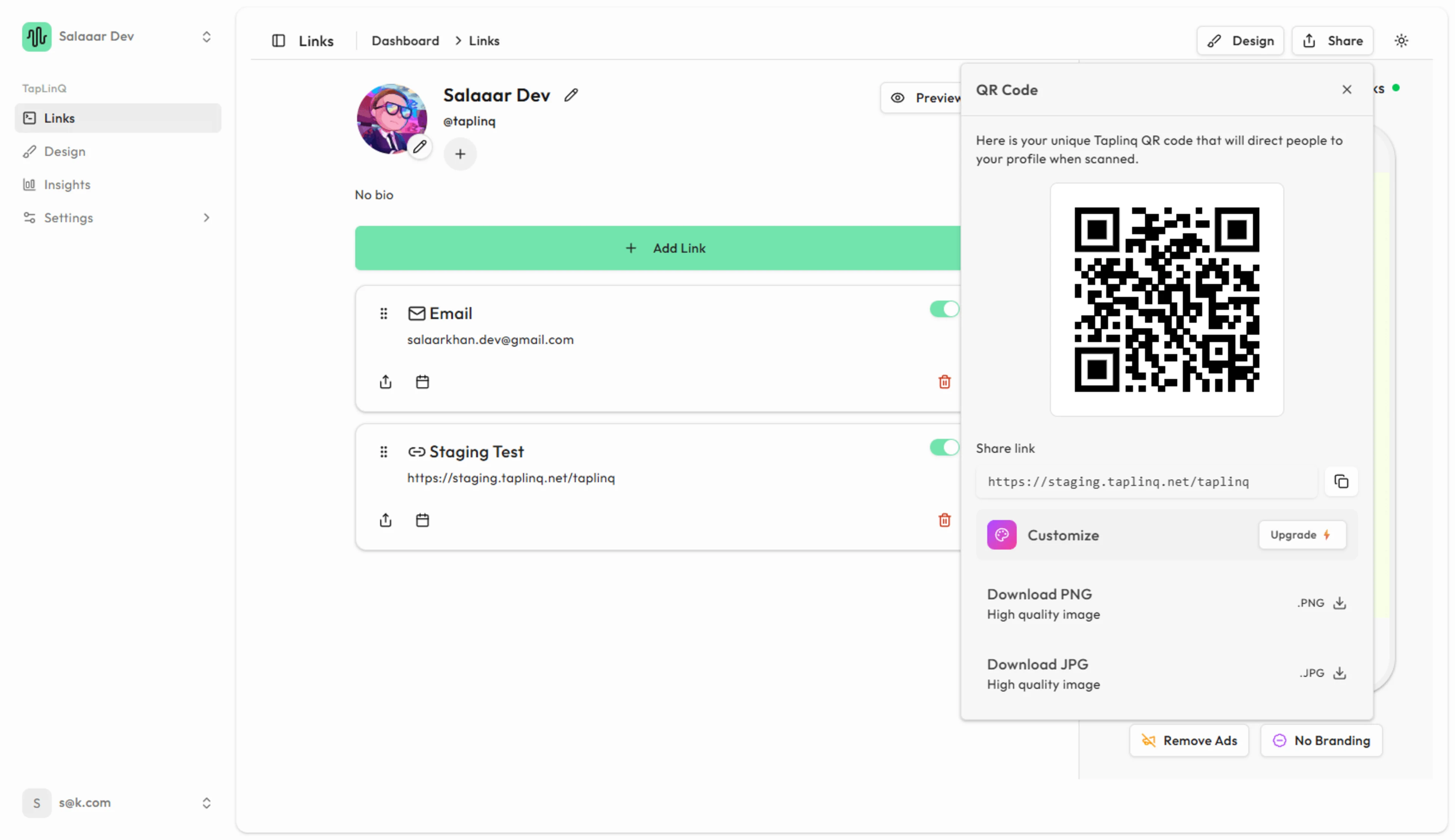 Evidence 6 for The TaplinQ Case