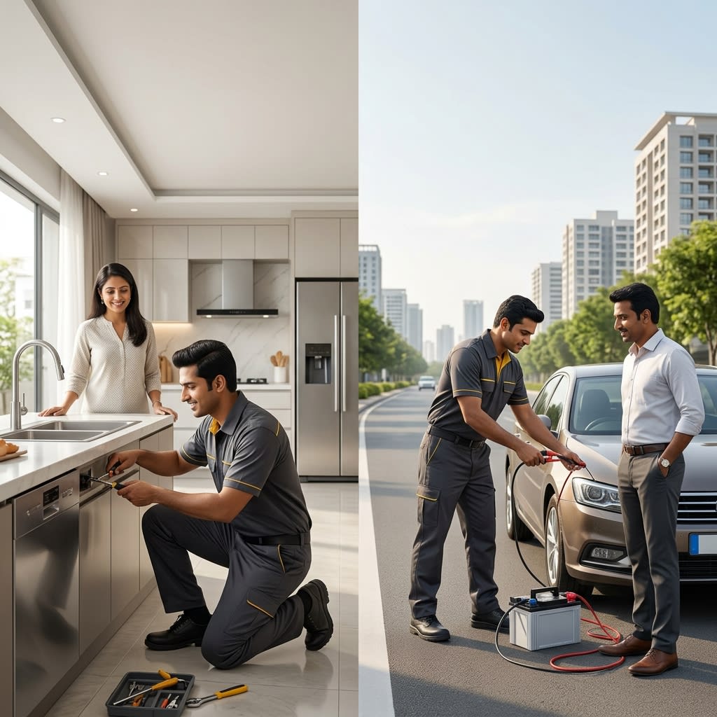 On-Demand Roadside and Home Services in Gurugram