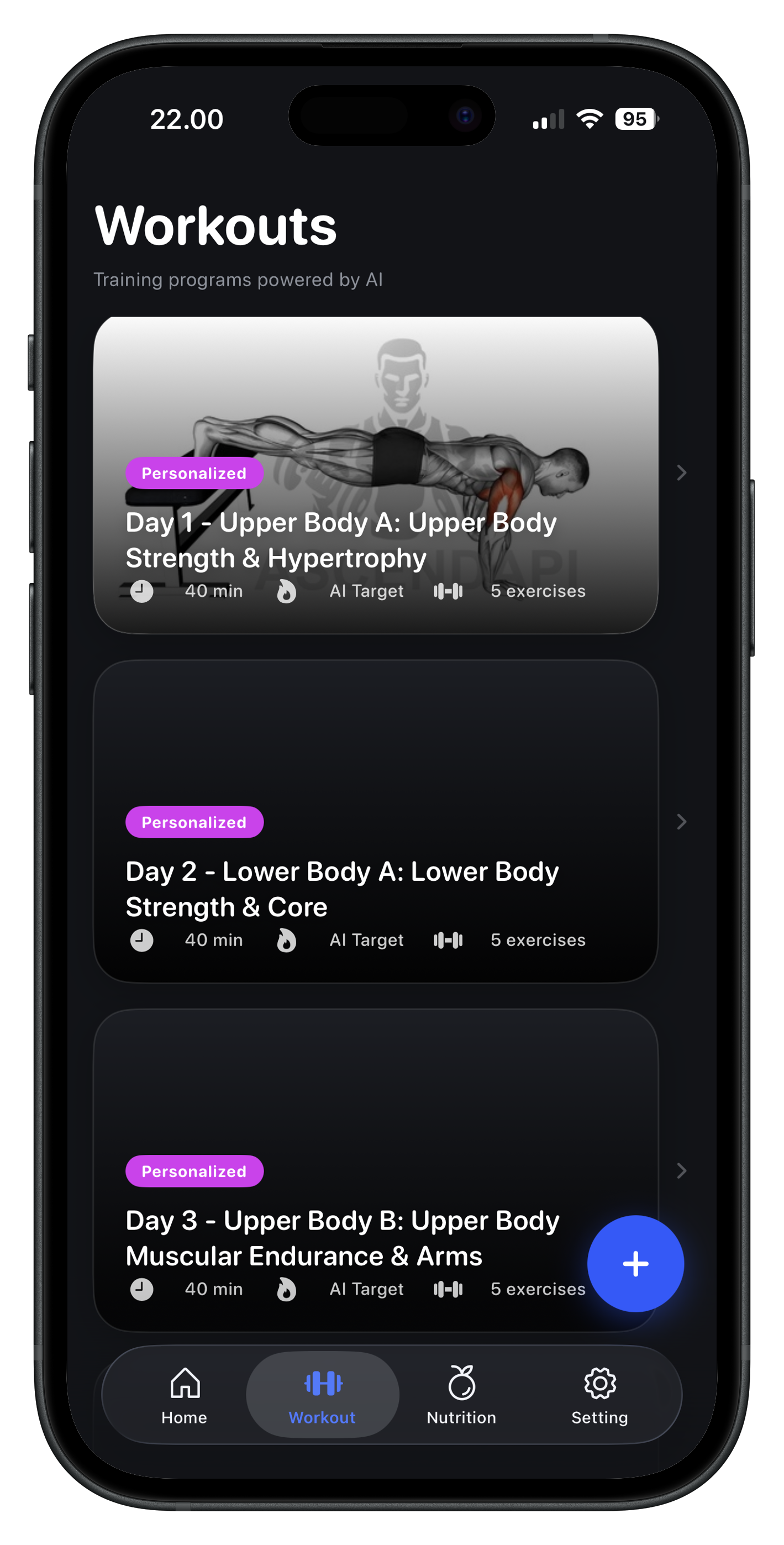 AI workout programs list